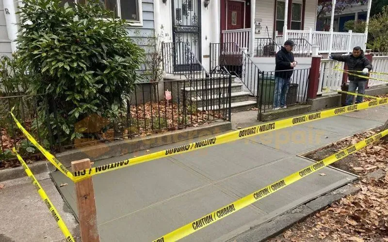 Professional and meticulous execution of concrete repair undertaken by Concrete Repair Brooklyn within the Queens area.
