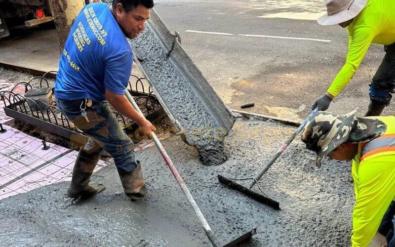 Professional and meticulous execution of concrete repair undertaken by Concrete Repair Brooklyn within the Queens area.