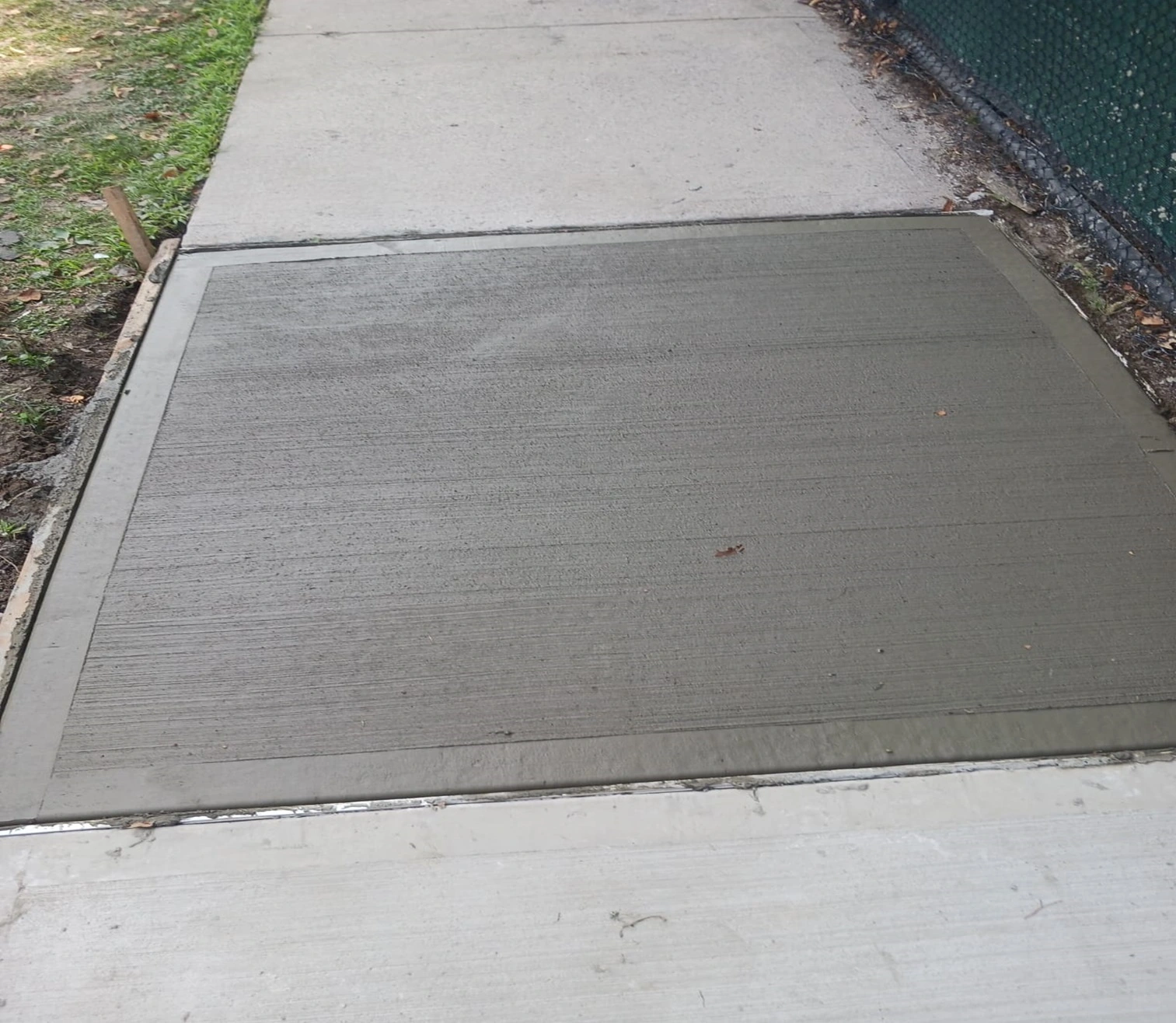 damaged concrete sidewalk removed and installed new concrete for a smooth surface