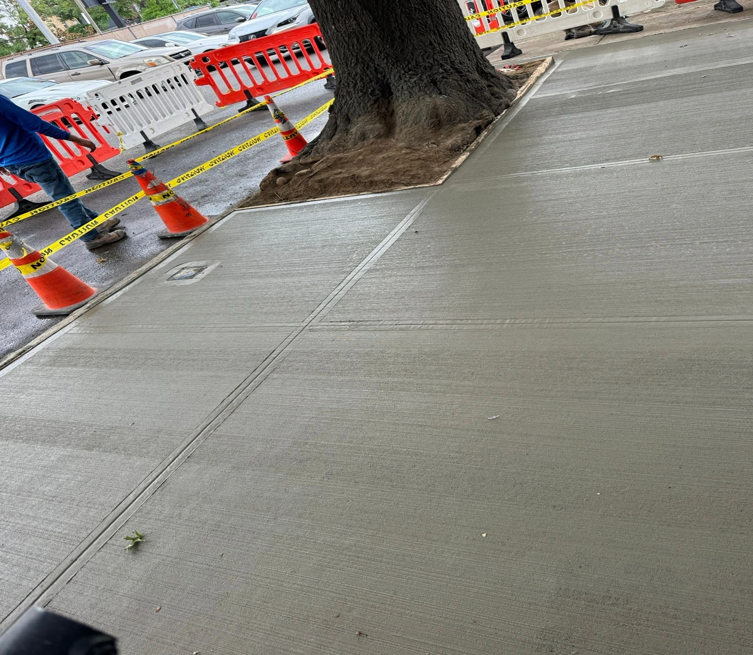Fixed concrete walkways in Manhattan and DOT violation removed