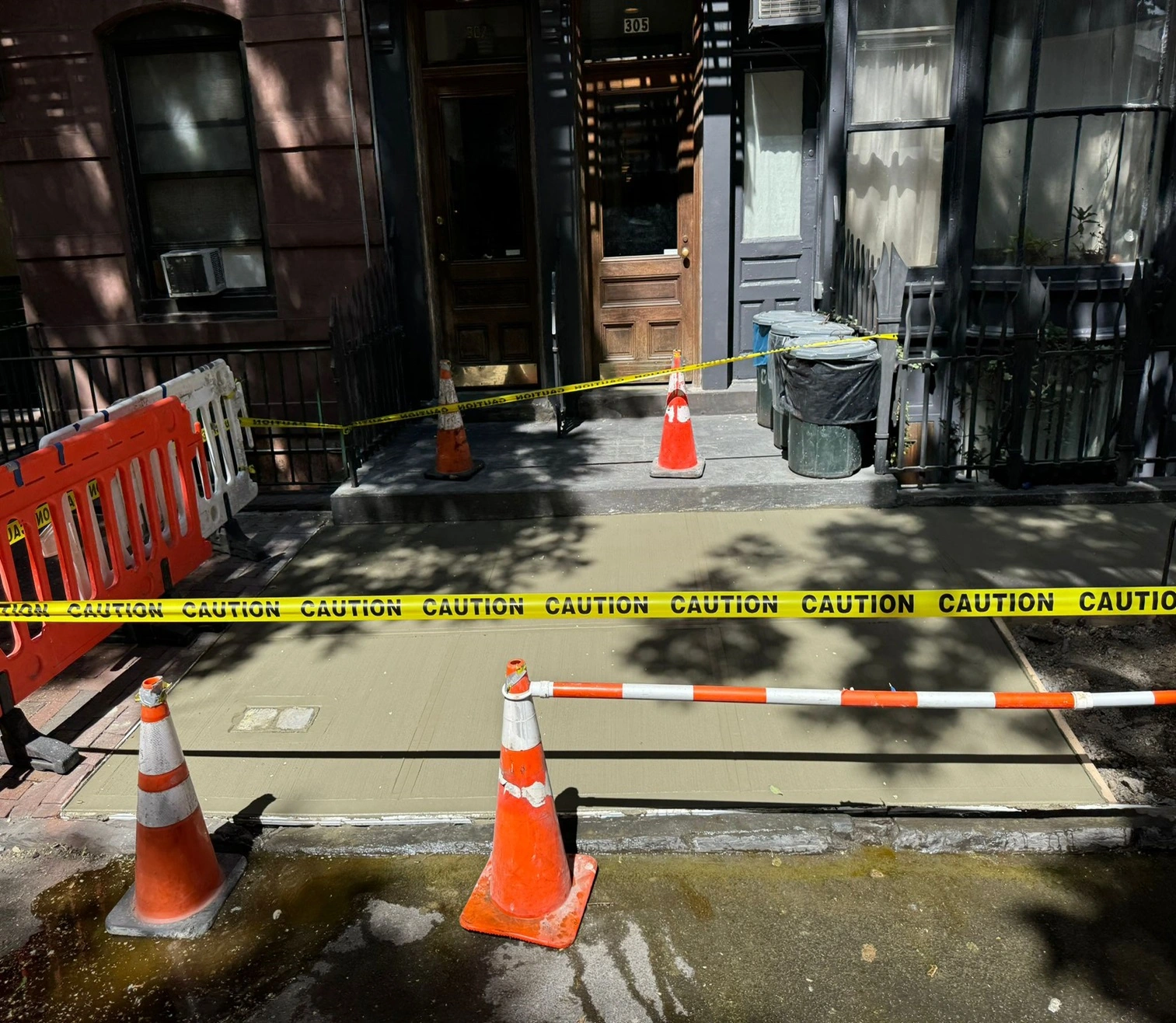 Restoring uneven concrete sidewalk in NYC