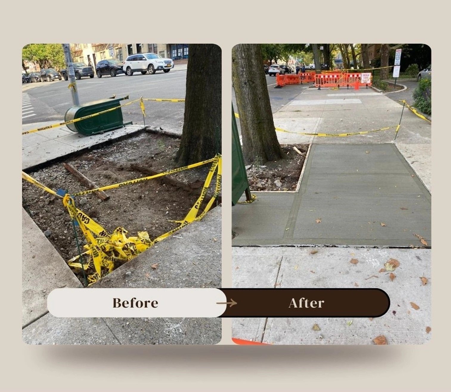 damaged concrete structure fixed and cracks removed in Brooklyn